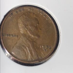 Vintage 1953S Lincoln Wheat One Cent Coin